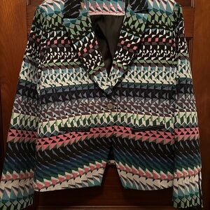 Colorful Geometric Blazer